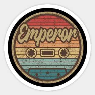 Emperor Retro Cassette Sticker